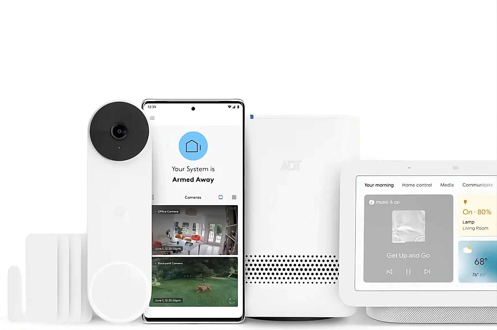 Collection of ADT home security devices